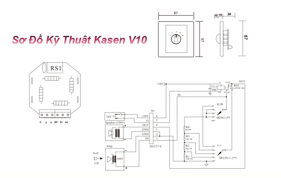 Sơ Đồ Kỹ Thuật Chiết Áp Kasen V10