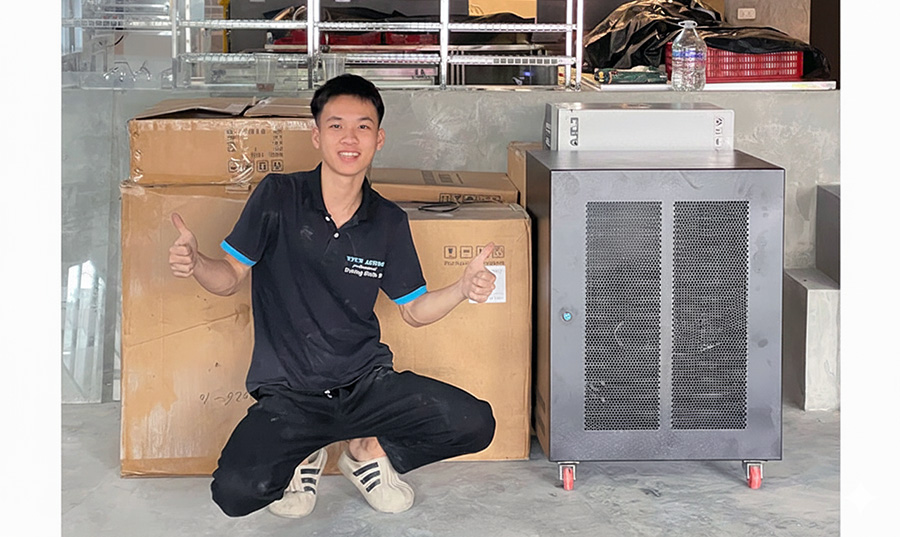 Tủ Rack Sắt 16U Ảnh Thật