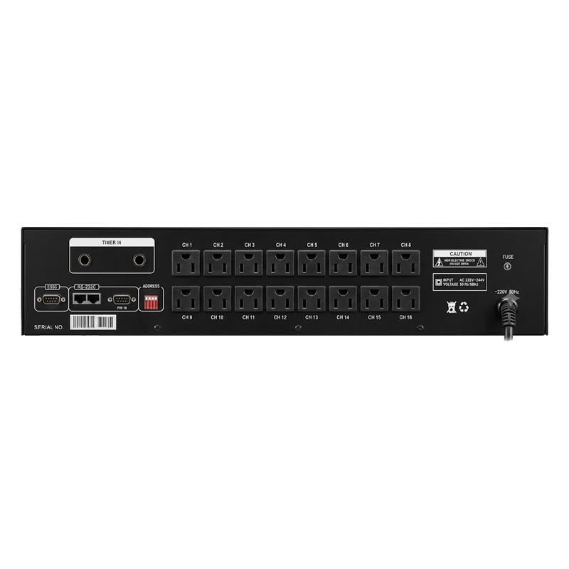 Quản Lý Nguồn 16 Kênh Kasen SP-116B Mặt Sau
