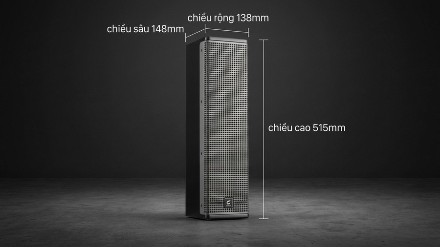 Loa Cột C-PSound H4.3 Kích Thước